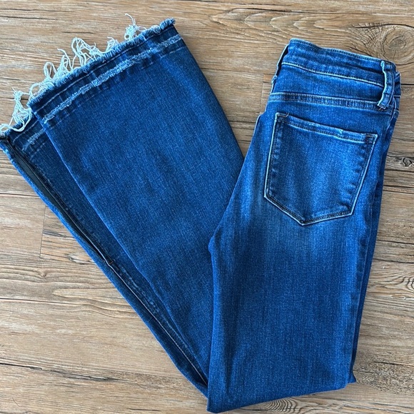 VERVET BY FLYING MONKEY Denim - VERVET BY FLYING MONKEY Blue Flare & Wide Leg Jeans